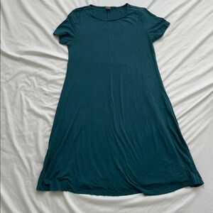Flowy Oversized Teal Midi Dress - Size XS